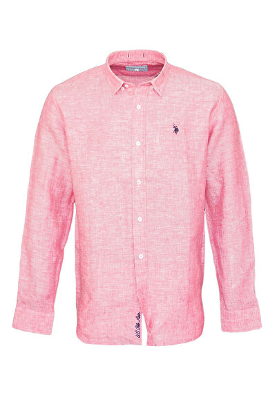 U.S. Polo Assn. Shirt Leinenhemd Button Down Linenshirt