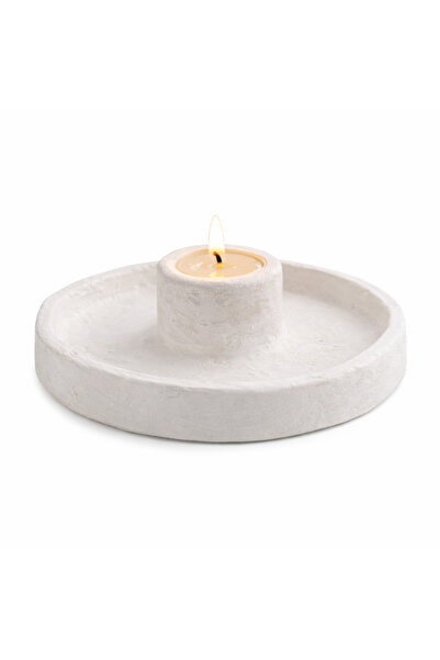 Minimal Beton Mumluk – Dekoratif Tealight Mumluk | Modern Ev Dekoru