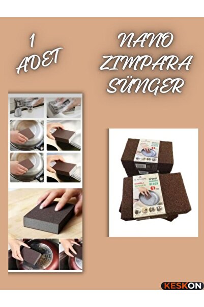 Keskon Burete nano abraziv (1 bucată) – Îndepărtează rugina, petele și depune...