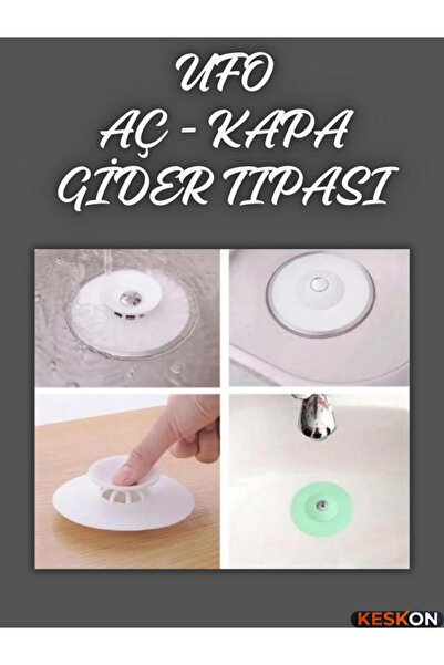 Keskon Gider Filtresi Süzgeçli | Küvet, Banyo ve Lavabo Pompası Tıpası | Aç-K...