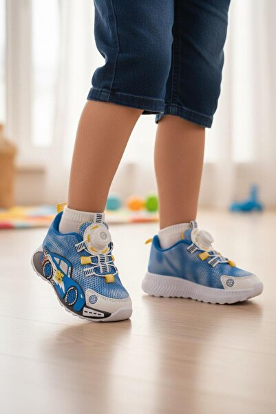 Tuğba Ortopedi 839 طبي صبي أزرق اللون مع ضوء أزرق حذاء رياضي