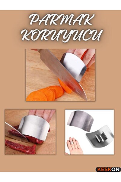 Keskon Parmak Koruyucu Güvenli Dilimleme Aparatı (1 Adet) – Sebze ve Meyve Do...
