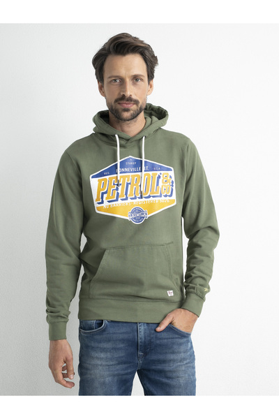 Petrol Industries Pullover Hoodie mit Kapuze Sweater Hooded Print