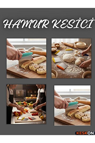 Keskon أداة كشط وتقطيع العجين |   ملعقة من الفولاذ المقاوم للصدأ |   جهاز تشك...