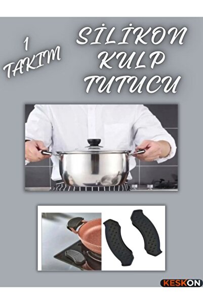 Keskon 1 Takım Silikon Tencere ve Tava Tutacağı – Yanmaz, Yapışmaz ve Isıya D...