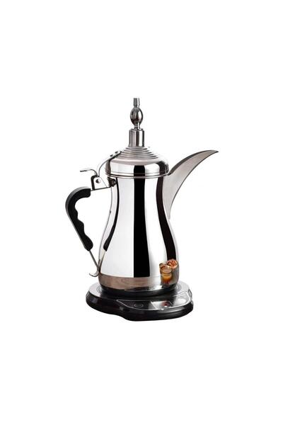Tradeo Stainless Steel Arabic Coffee Pot Dallah Tea & Coffee Maker with Heati...