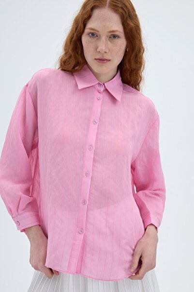 Quzu Women's Shirt Gml00188 Pink