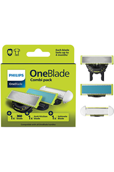 Philips Rezerve OneBlade QP936/50, 3 lame: 1x lama 360, 1x lama Anti-Friction...