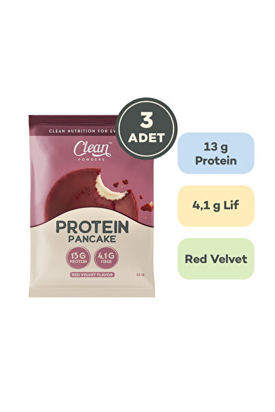 Clean Powders Protein Pancake 55 Gr 3 Adet - Red Velvet