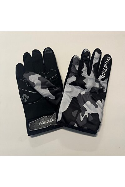 ULTRAPARTS قفازات WindTech رمادية مموهة مقاس كبير