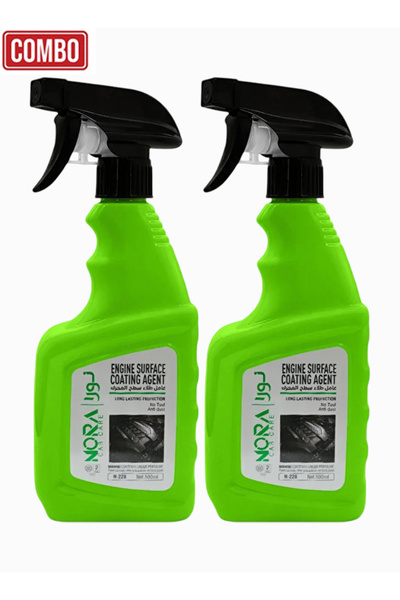 Nora كومبو، قطعتان، عامل طلاء سطح محرك السيارة N-228 - 500 مل، واقي ومجدد للمحرك