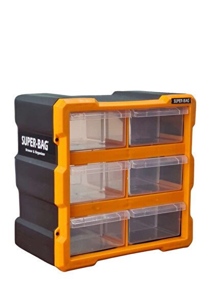 Genel Markalar Asr-6008 6 Lı Organizer Küçük Monoblok Çekmece 26,2X15,7X26,7 Cm