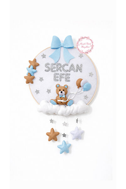 Keçeli parti hayalleri Baby Children's Room Door Wall Decoration New Teddy Be...