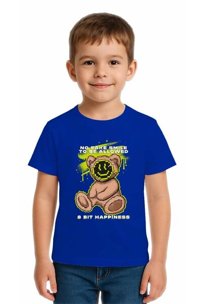 SEDİRLİ Unisex Teddy Bear με τύπωμα Παιδικό μπλουζάκι από χτενισμένο βαμβακερ...