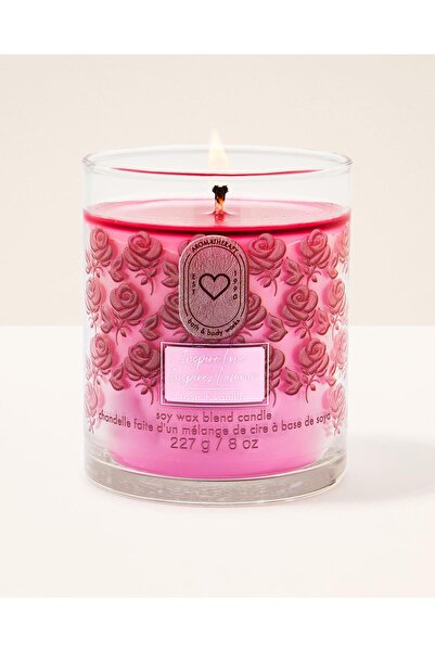 Bath & Body Works Inspire Love - Rose + Vanilla Orta Boy Mum 227 g