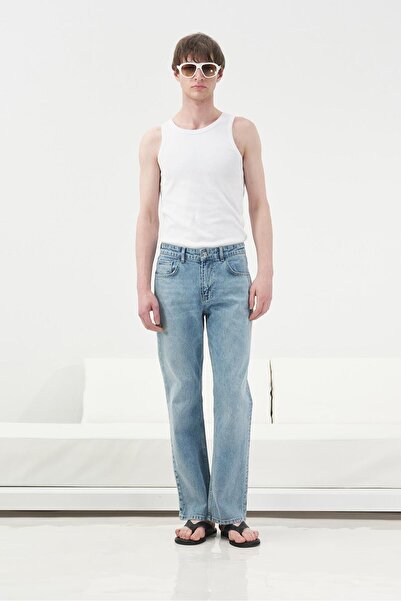 GIESTO Обикновена бяла тениска с тясна кройка