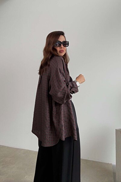 ELVAN TOLON Coffee Plaid Pack Tril Shirt