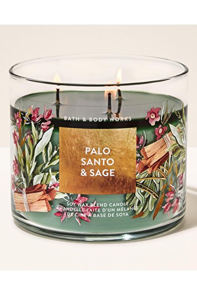 Bath & Body Works Palo Santo & Sage Büyük Mum