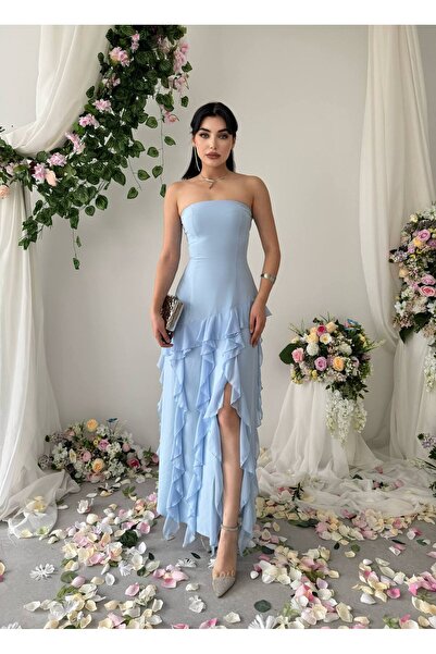 conconmoda Madel Straplez Elbise