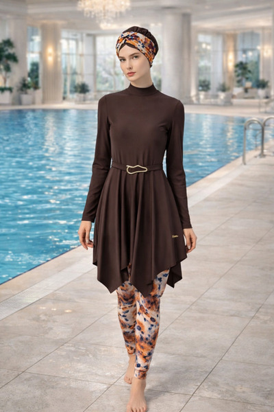 YUYİ Adasea Quick Drying Swimwear Fabric Women's Stylish Tight Swimwear