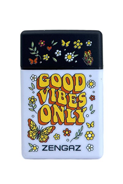 Zengaz Cool Tasarım Jet Alev Çakmak - Good Vibes Only