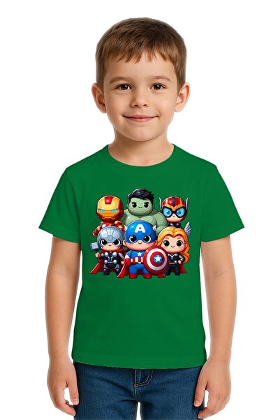 SEDİRLİ Unisex Hulk Captain America Iron Man με τύπωμα Παιδικό μπλουζάκι από ...