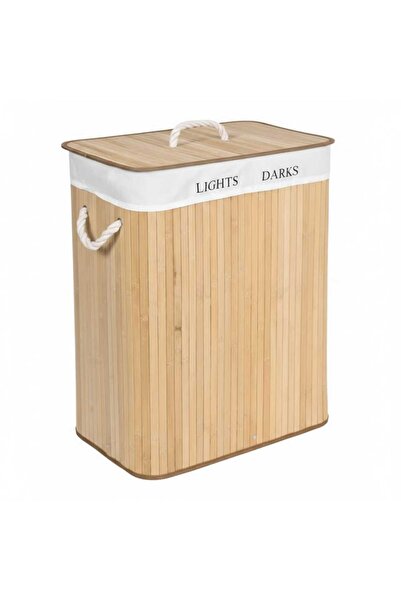 Grandia Laundry basket, 2 compartments, 100 L, bamboo