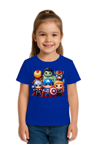 SEDİRLİ Unisex Hulk Captain America Iron Man με τύπωμα Παιδικό μπλουζάκι από ...