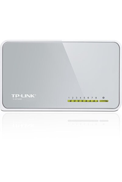 NW NessiWorld محول شبكة تي بي-لينك TL-SF1008D بـ 8 منافذ 10/100 مع علبة بلاست...
