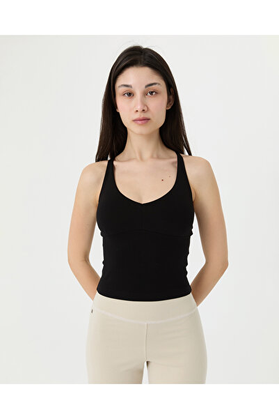 Ayma Active Black V-Neck Longline Bralet