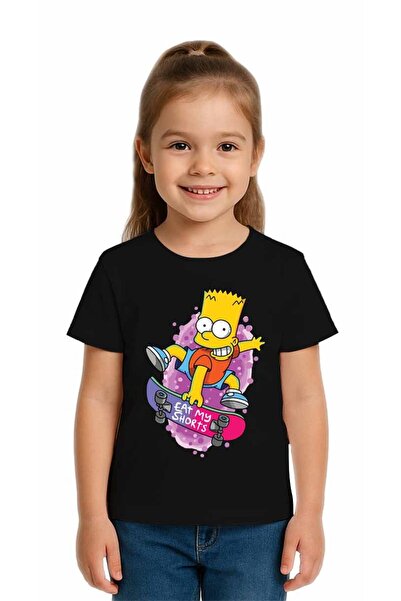 SEDİRLİ Unisex Simpson με τύπωμα Παιδικό μπλουζάκι από χτενισμένο βαμβακερό ύ...