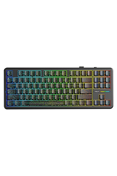 Aula F87 PRO Mekanik RGB TKL Kayhua İntelligent Switch Kablosuz Makrolu Hot S...