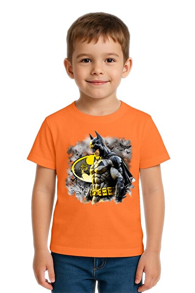 SEDİRLİ Tricou unisex pentru copii Batman cu imprimeu bumbac bucăți din bumba...