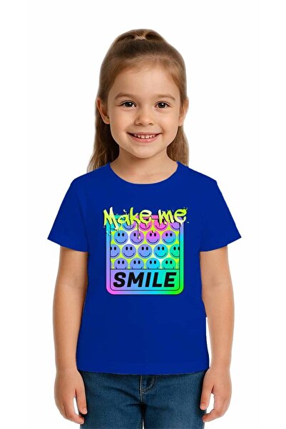 SEDİRLİ Unisex Smile με τύπωμα Παιδικό T-Shirt από χτενισμένο βαμβακερό ύφασμ...