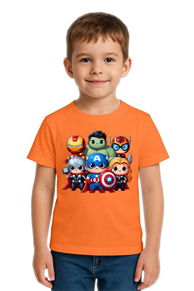 SEDİRLİ Tricou unisex Hulk Captain America Iron Man cu imprimeu pentru copii ...