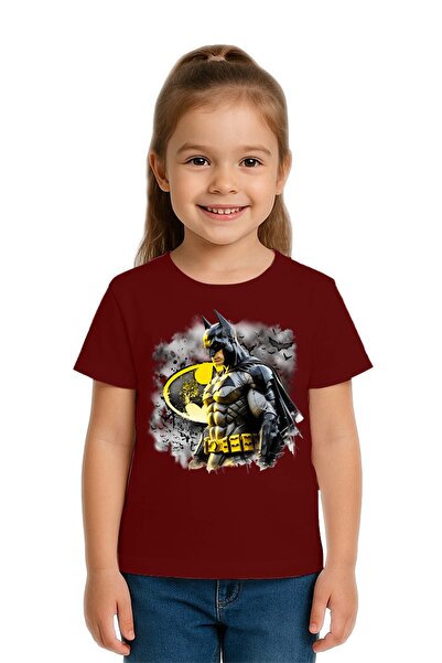 SEDİRLİ Tricou unisex pentru copii Batman cu imprimeu bumbac bucăți din bumba...