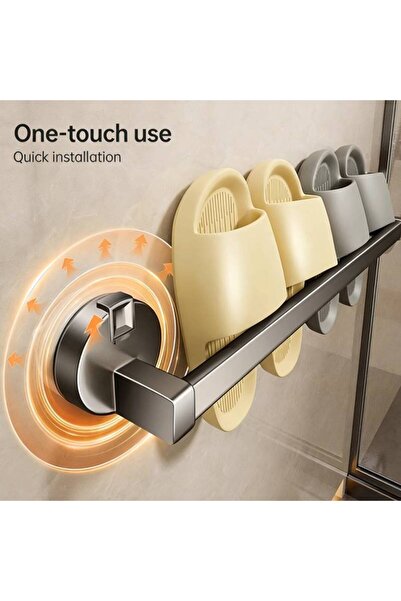 VmaxVision Multipurpose Aluminum Suction Cup Shoe slipper Rack Bathroom Towel...