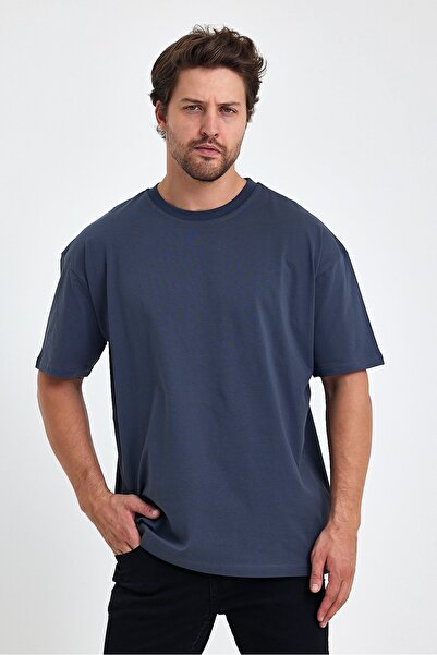 SEDİRLİ Unisex Unprinted Oversized Large T-Shirt Cotton Pieces Combed Cotton ...