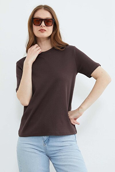 Fulla Moda Casual T-Shirt Basic Crew Neck
