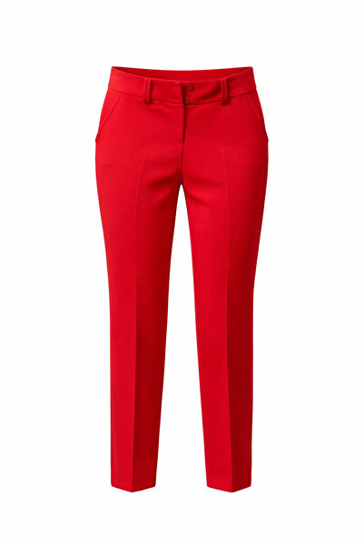 Sentez Γυναικείο παντελόνι Μήκος αστραγάλου - Κόκκινο