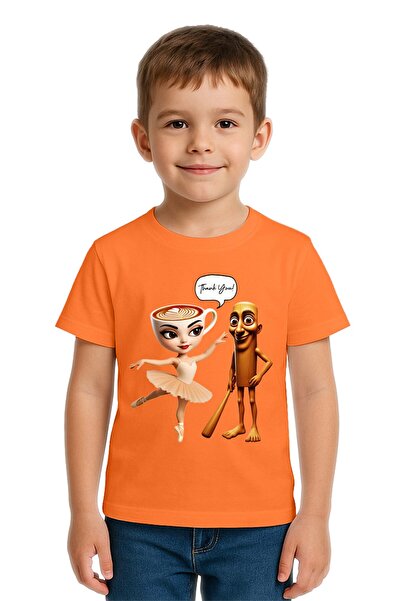 SEDİRLİ Tricou unisex pentru copii Brainot cu imprimeu bumbac moale țesături ...
