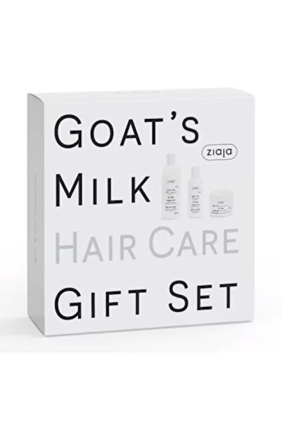 Ziaja Goat Milk Set, Shampoo 400ml, Hair Conditioner 200ml, Hair Mask 200ml