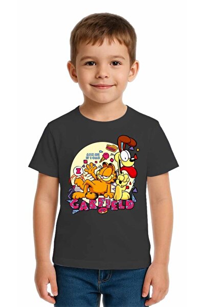 SEDİRLİ Tricou pentru copii unisex Garfield cu imprimeu bumbac moale țesături...