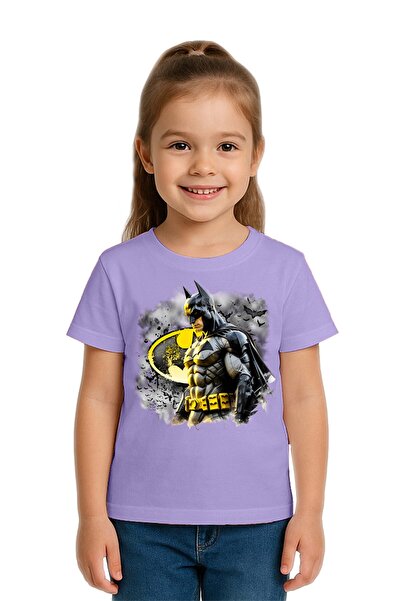 SEDİRLİ Tricou unisex pentru copii Batman cu imprimeu bumbac bucăți din bumba...