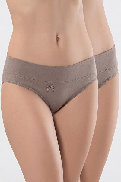 TÜREN 955 Жіночі трусики-бікіні з еластичною талією, лайкрою, 2 шт.