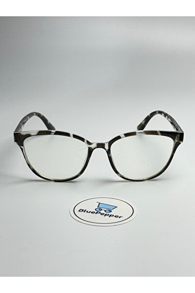 BluePepper Talya Cateye Zebra Mavi Işık Filtreli Ekran Gözlüğü Optik Uyumlu C...