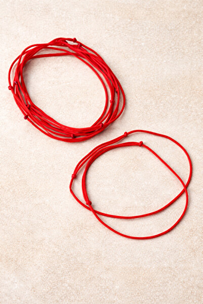 Crystal Atelier 10pcs Red Luck Rope Bracelet