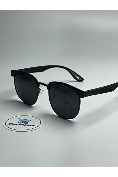 BluePepper Clupmaster V2 Sunglasses Fleece Ize Black Oval Unisex Classic Mode...