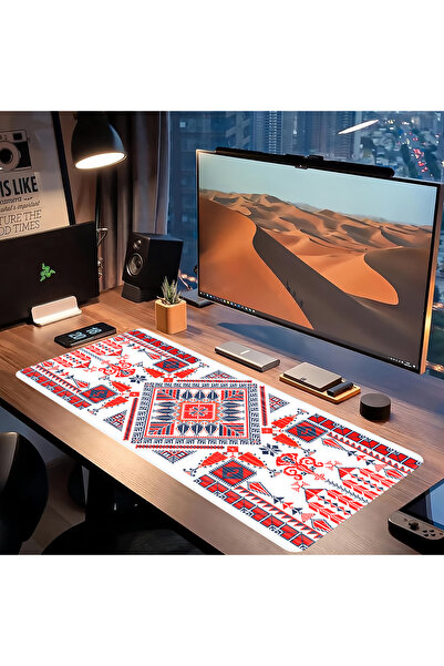 Sumkyle Large Gaming Mouse Pad, Extended Desk Mousepad with Stitched Edges, N...