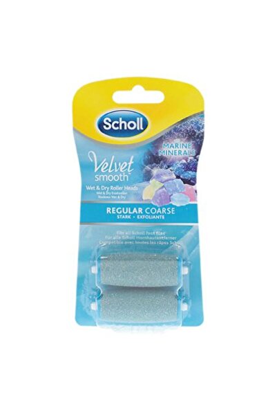 Scholl Velvet Smooth Replacement Head with Marine Minerals Medium Hardness 2 pcs